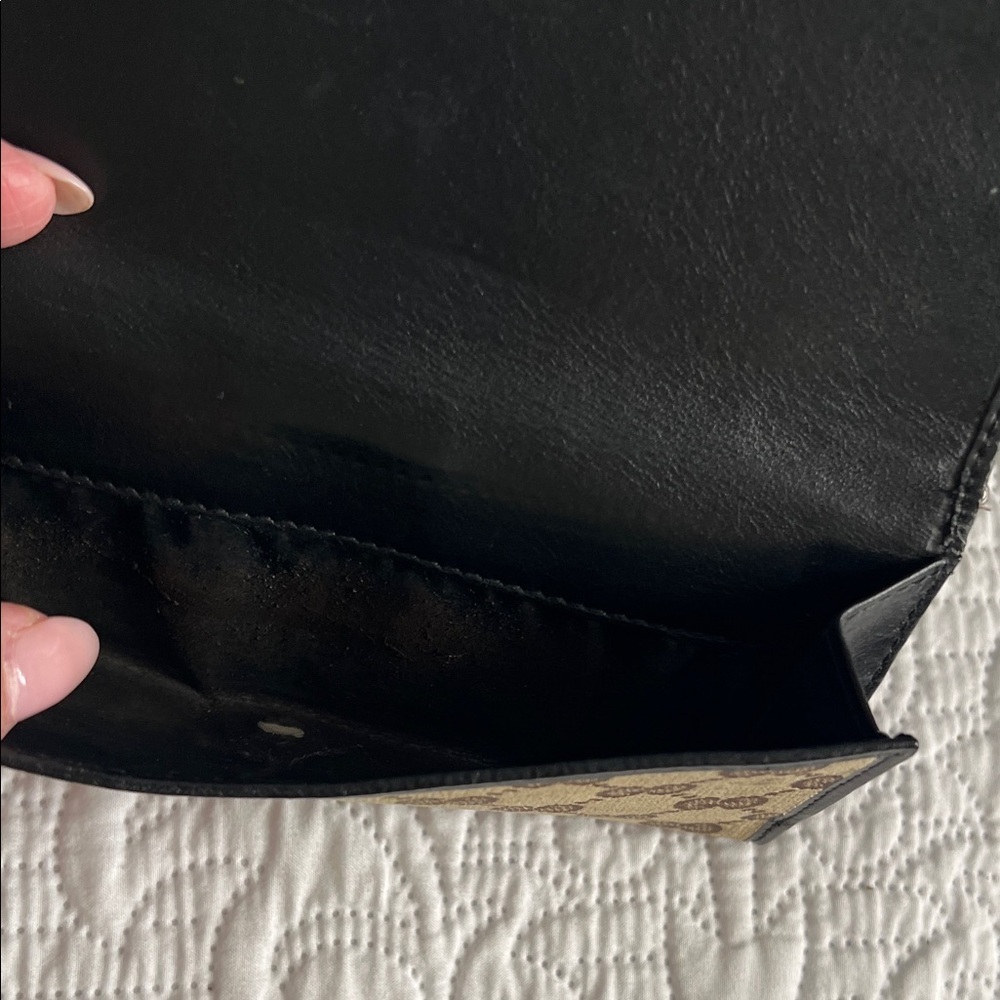 Gucci Canvas Continental Flap Wallet. P56 - Picture 6 of 12